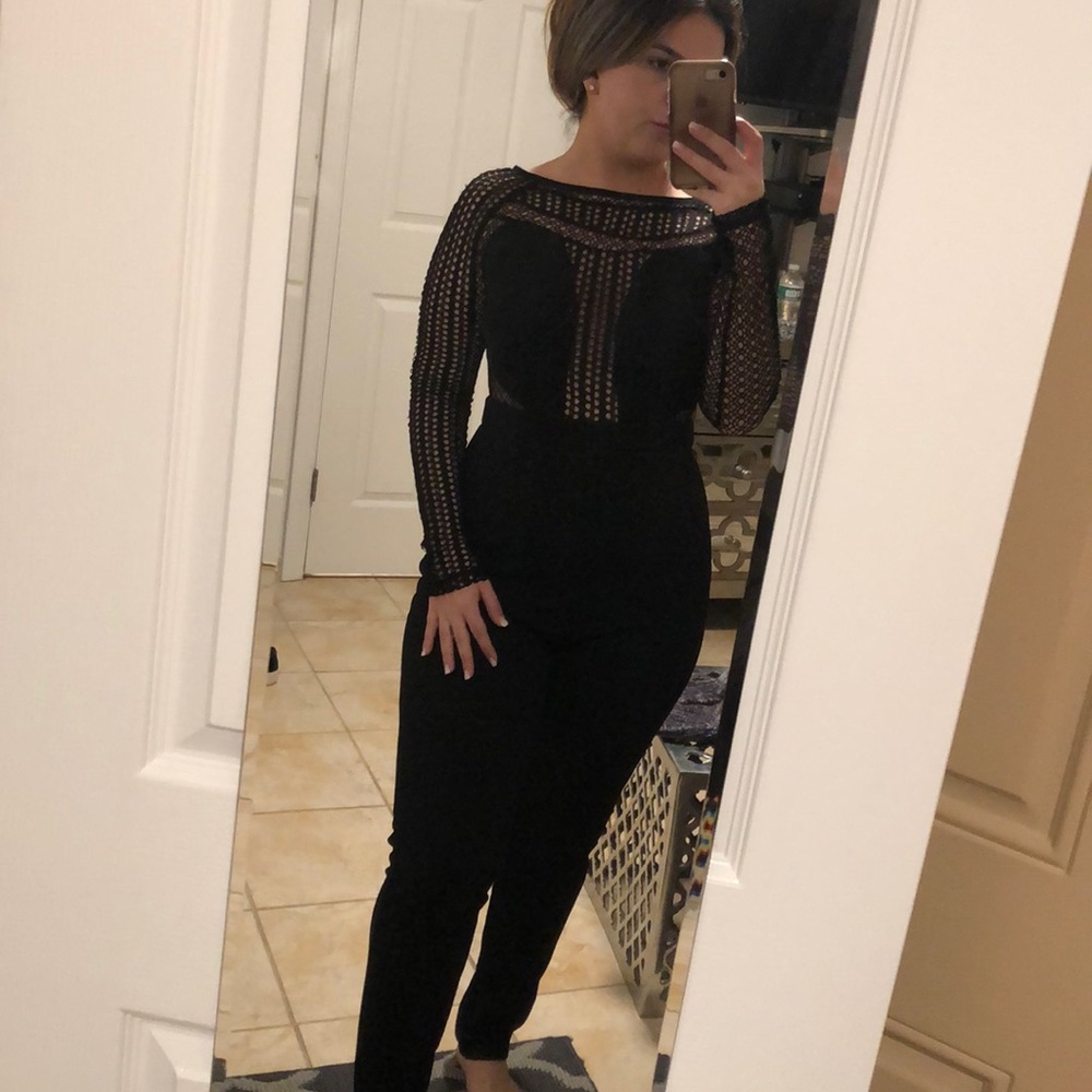 Black lace jumpsuit